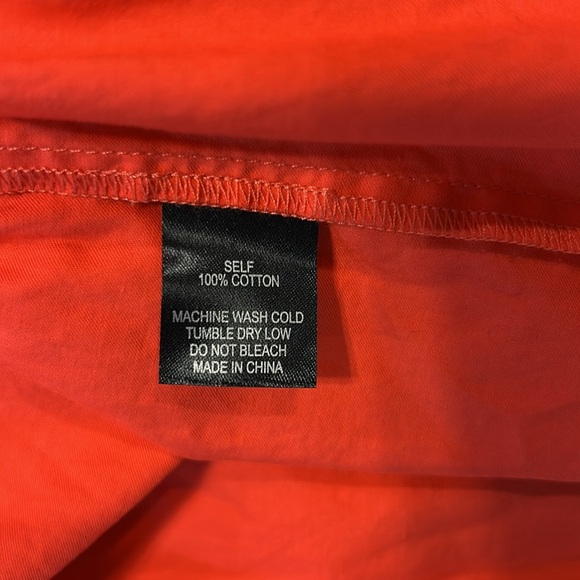 Cynthia Rowley | Coral Mock Neck Long Sleeve Ruffle Embroidered Dress | Small - Picture 14 of 14